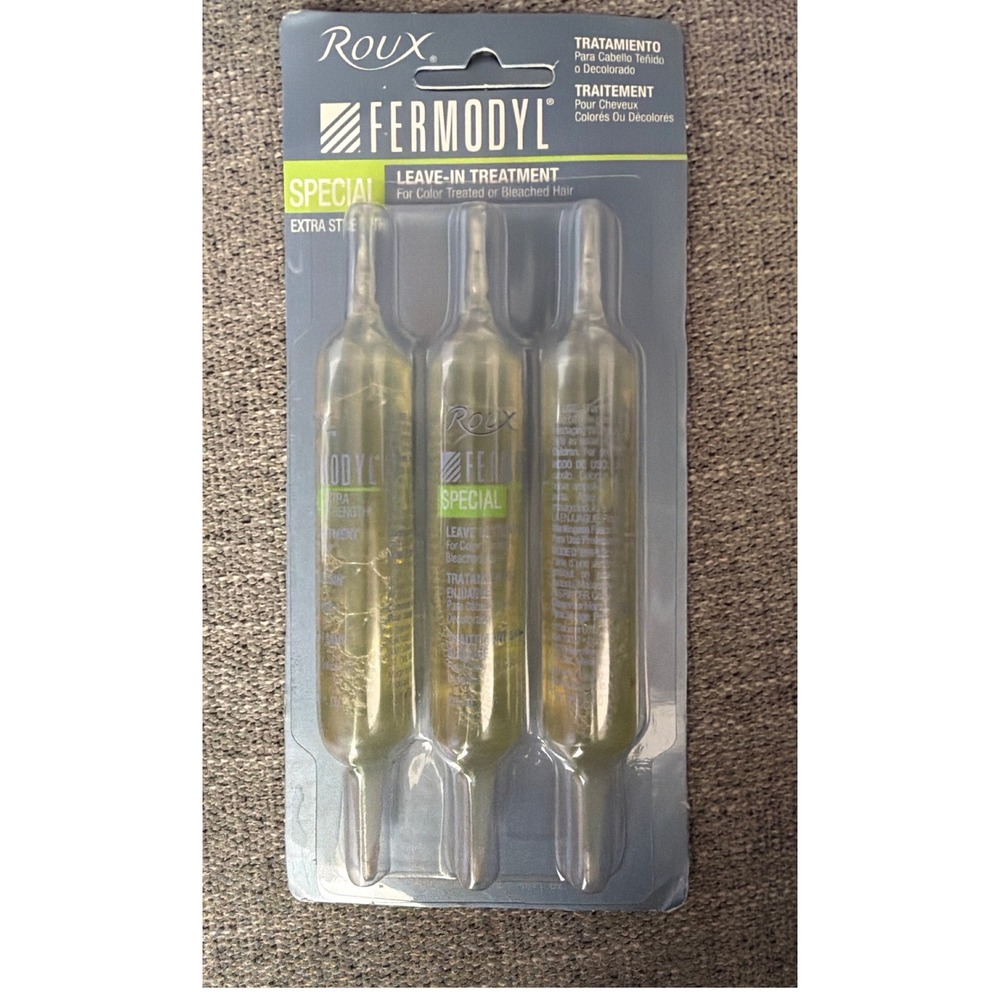 Roux Fermodyl Special Extra Strength Leave-In Treatment Color Bleached Hair 3pk